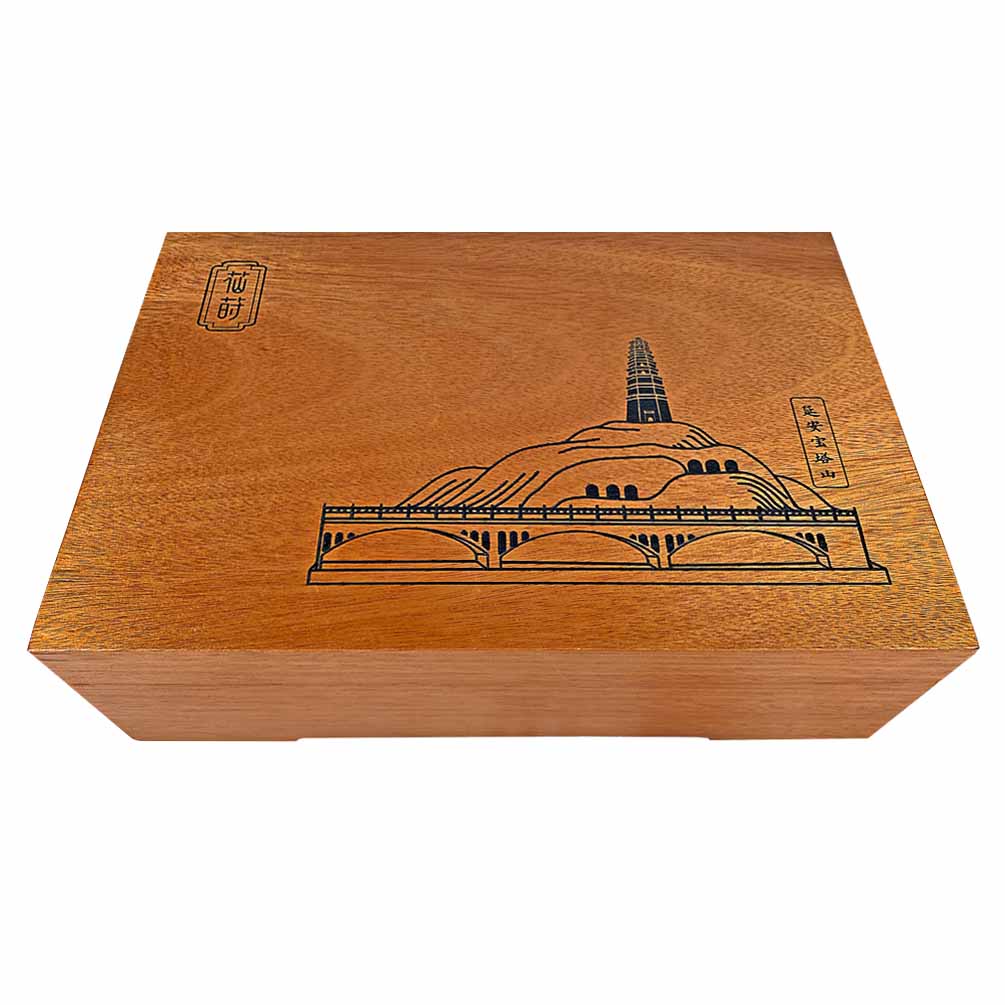 Custom Scenic Wooden Tea Box