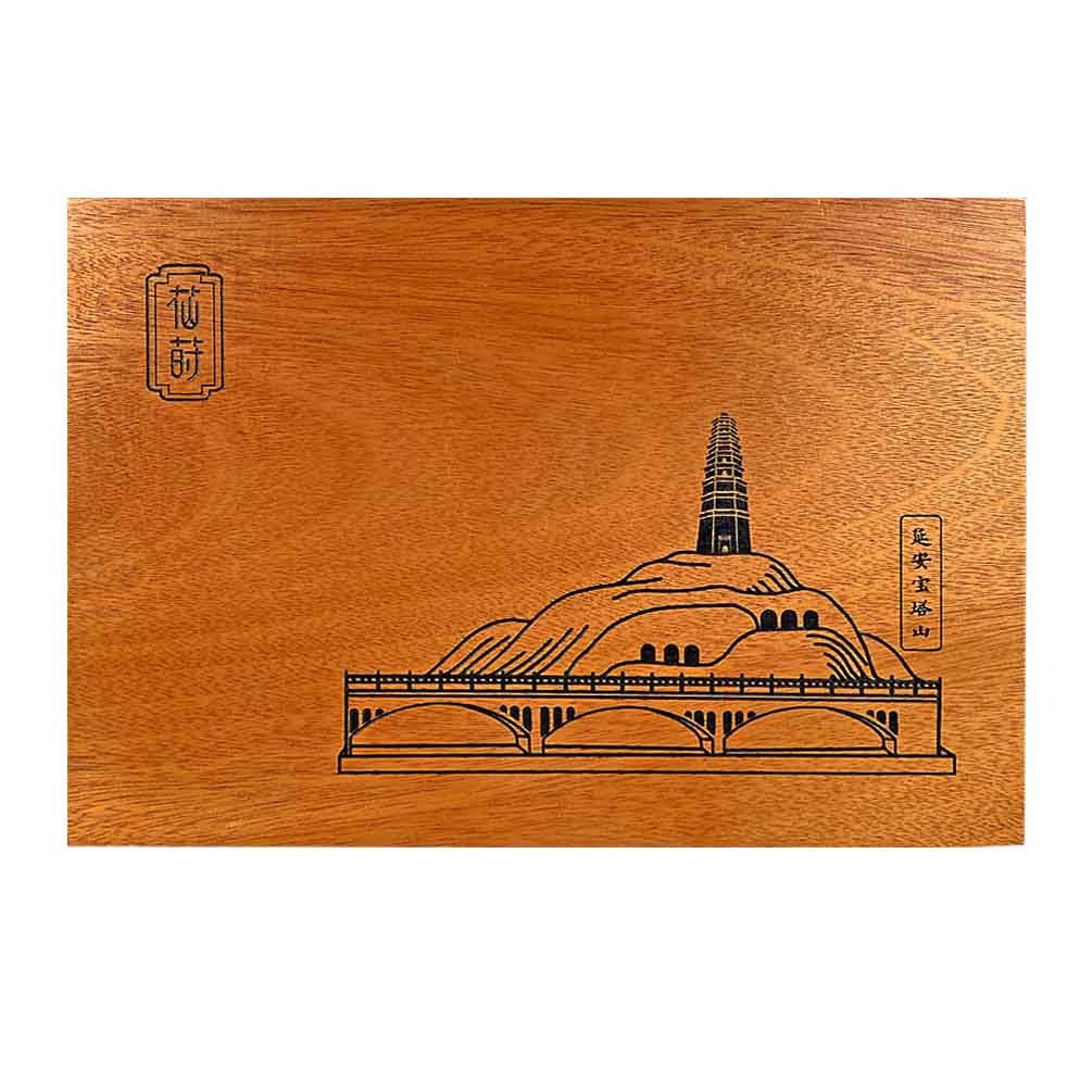 Custom Scenic Wooden Tea Box